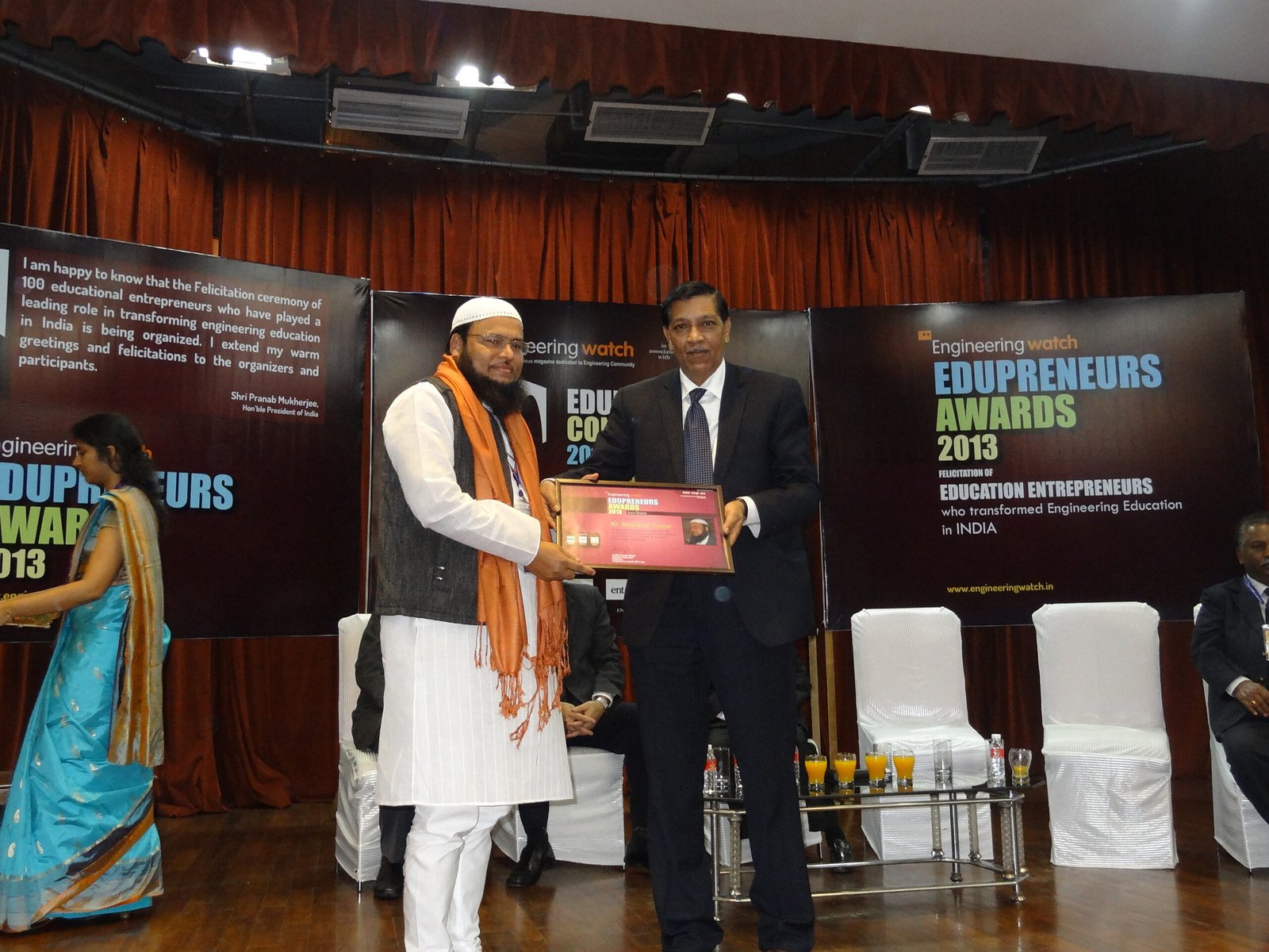 Received Best Edupreneur Award given by "Maeeshat", India's 1st Magazine Focusing Minorities Business & Economy.