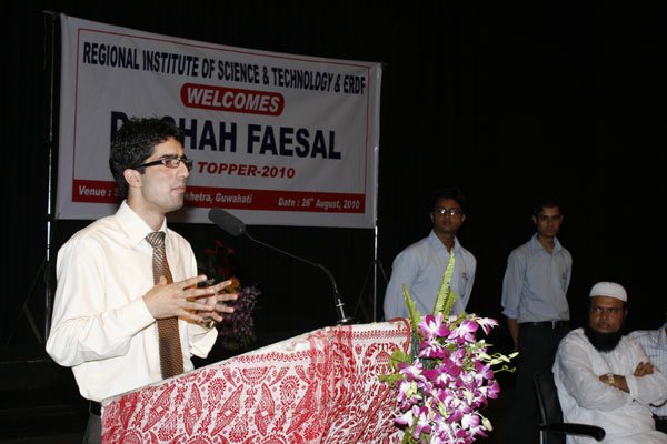 IAS Topper Shah Faesal Felicitation event
